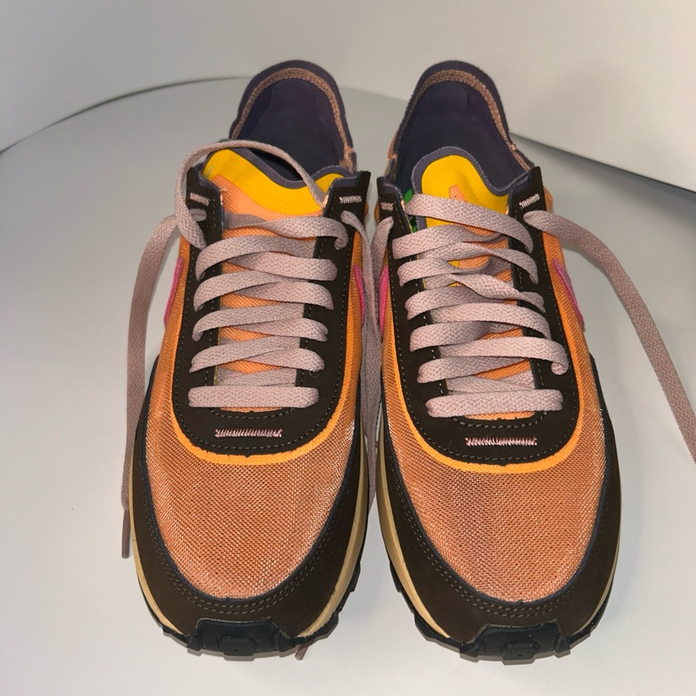 Nike Orange and Green Athletic Shoes